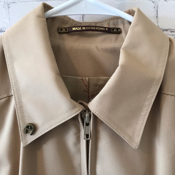 ETIENNE AIGNER Vintage Tan Jacket Size 8 EUC - Picture 9 of 10